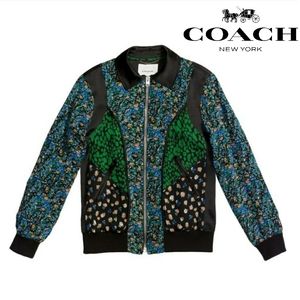 COACH Jacket 🌸 1941 Framed Varsity Jacket Floral NWT